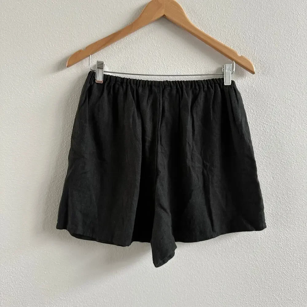 WeWoreWhat Pull on Shorts Linen Blend Size Small NEW - Picture 4 of 5
